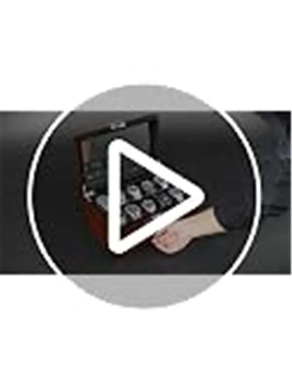 High-End Watch Box 20-Slot Wooden Watch Case with Large Glass Lid |